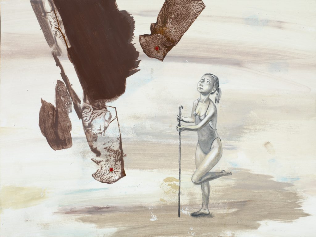 Irritation, 2009, Acryl auf Papier, 30× 40 cm